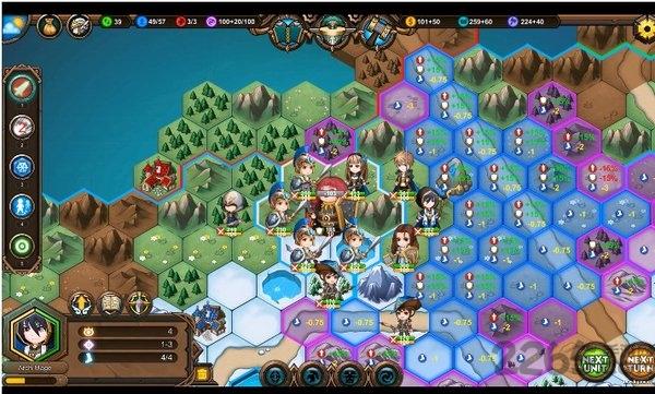 军团战棋英雄时代全种族破解版下载,军团战棋英雄时代,战棋游戏,烧脑游戏